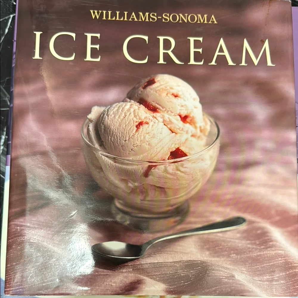 Williams Sonoma Ice Cream Recipe Book with Pink Cover